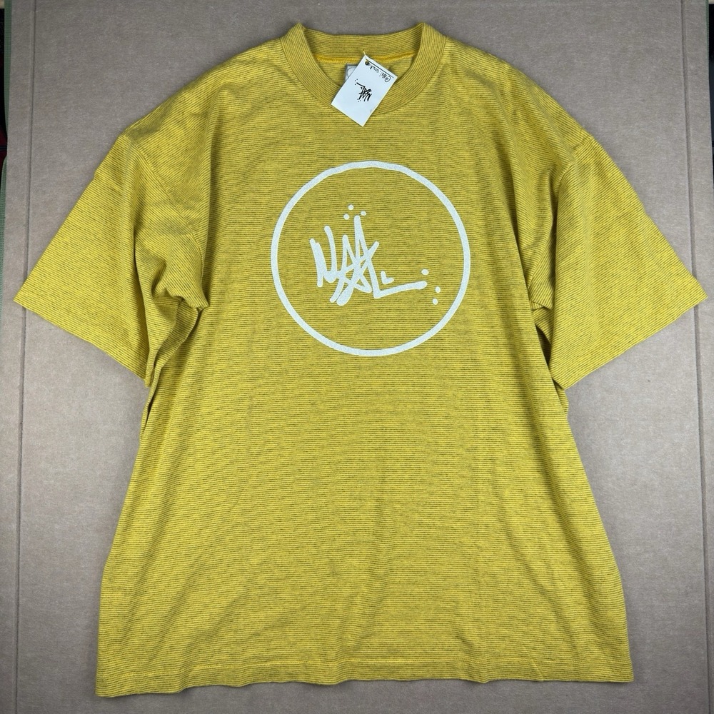 Vintage Street Wear‎ Ocean Pacific Shirt XL Yellow Graphic Tee Wal Studio USA
